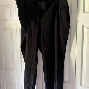 Black Dress Pants with Straight Leg Design